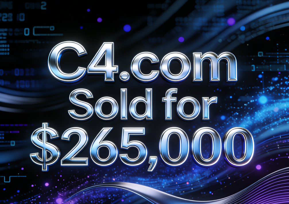 C4.com Sold for 5,000, Setting a New Record for Two-Character Domain Name Transactions