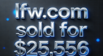 The three-letter domain name lfw.com sold for $25,556, highlighting its value through multiple meanings