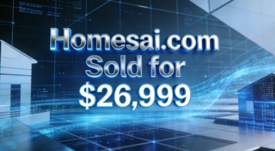 Homesai.com Sold for $26,999: Is the AI ​​Real Estate Boom Here?