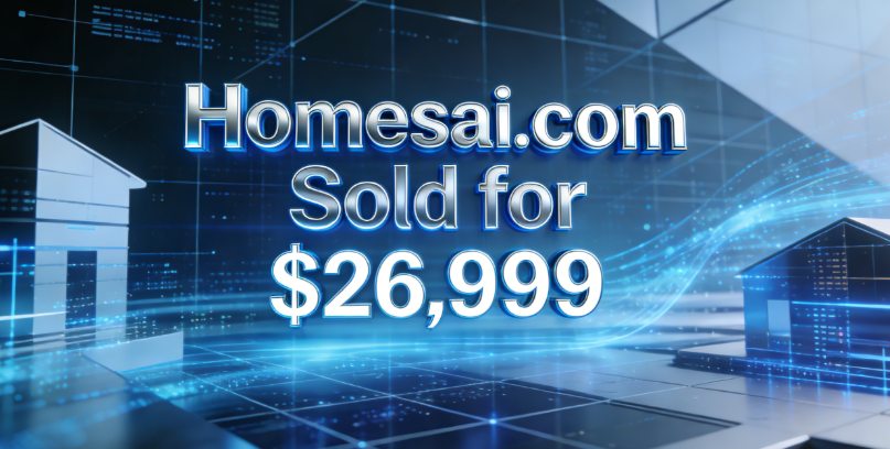 Homesai.com Sold for ,999: Is the AI ​​Real Estate Boom Here?