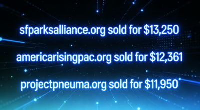 Three .org domain names sold through GoDaddy for nearly $40,000