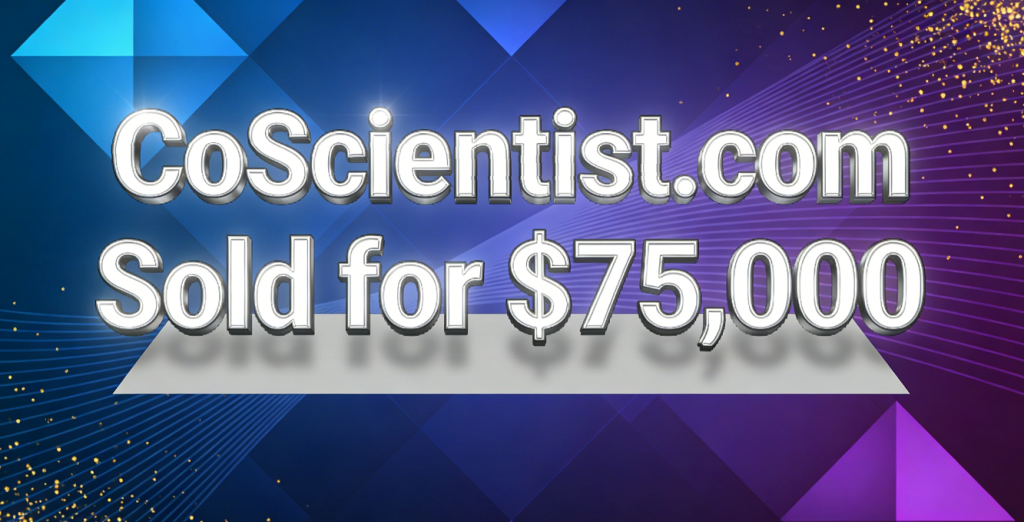 CoScientist.com Sold for ,000, Perfectly Aligned with the Science and Technology Innovation Sector