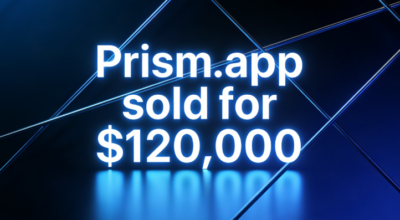 The premium domain name Prism.app sold for $120,000, highlighting the value of the .app suffix