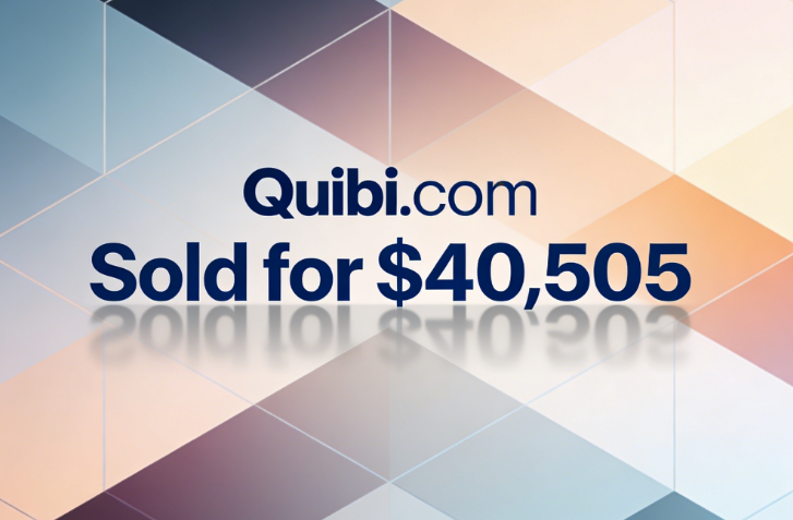 Quibi.com Sold for ,505 via GoDaddy Auctions