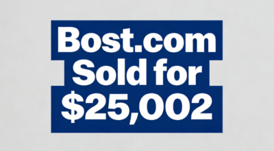 Bost.com Successfully Sold for $25,002 via DropCatch Auction