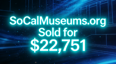 SoCalMuseums.org Sold for $22,751 via GoDaddy Auctions