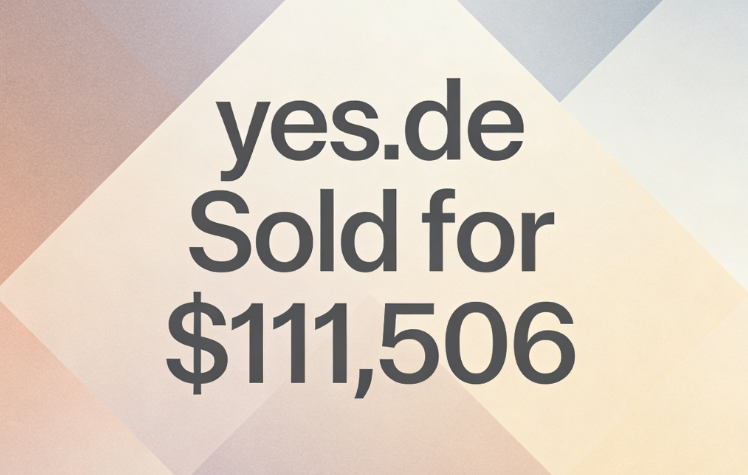The Power of "Yes": Short Domain Name yes.de Sold for 1,506 via Sedo
