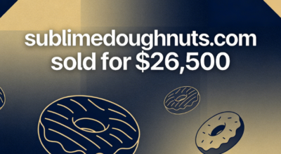 sublimedoughnuts.com sold for $26,500, revealing its hidden brand potential
