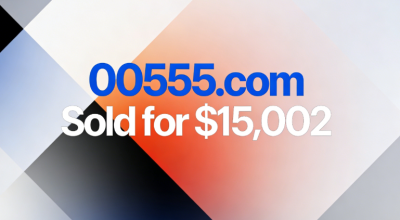 00555.com Sold for $15,002: Numerical Combination Hides Multiple Value Codes