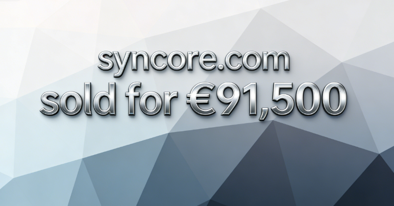 syncore.com sold for €91,500, topping Sedo's weekly domain name sales chart