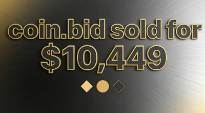 coin.bid sold for $10,449, setting a new record for .bid domain transactions