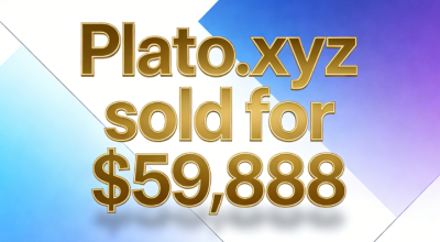 The plato.xyz domain sold for $59,888, highlighting its rarity and value