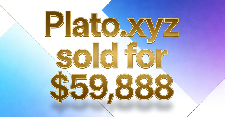 The plato.xyz domain sold for ,888, highlighting its rarity and value