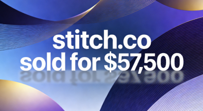 stitch.co sold for $57,500, perfectly aligning with the brand image of tech companies
