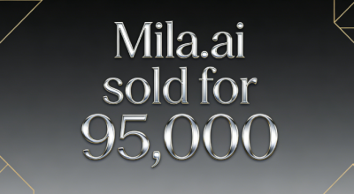 Mila.ai sold for 95,000, perfectly aligning with the core need for modern brand recognition