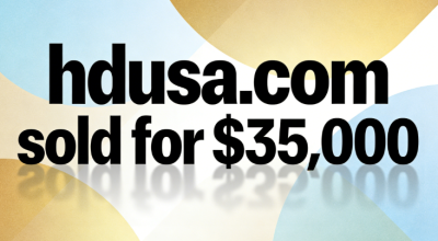 The domain name hdusa.com was sold for $35,000 on the Sedo platform