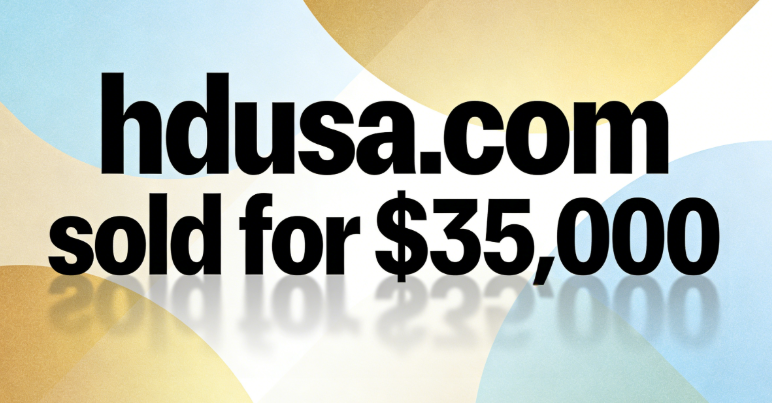 The domain name hdusa.com was sold for ,000 on the Sedo platform