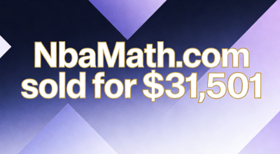 NbaMath.com sold for $31,501, highlighting the potential of sports + education domain names