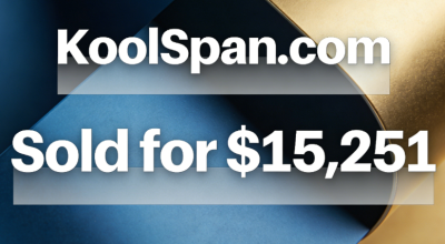 KoolSpan.com Sold for $15,251 via GoDaddy Auctions