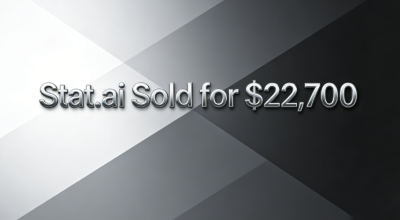 Stat.ai Sold for $22,700, Precisely Targeting the "AI + Statistics" Vertical Sector