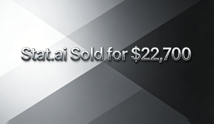Stat.ai Sold for ,700, Precisely Targeting the "AI + Statistics" Vertical Sector