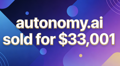 autonomy.ai sold for $33,001, perfectly suited for various AI-related scenarios