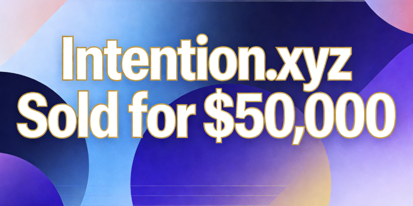 Intention.xyz Sold for ,000 via Spaceship