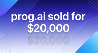 The domain name prog.ai sold for $20,000, its meaning subtly hinting at a strategic move in the AI ​​field