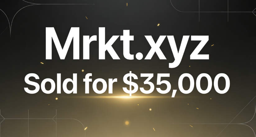Mrkt.xyz Sold for ,000: The Value of a Concise Domain Name
