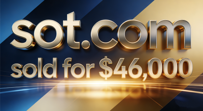 The three-letter domain name sot.com was sold for $46,000, suitable for multiple fields