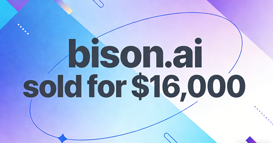 bison.ai sold for ,000, carrying profound cultural connotations and emotional resonance