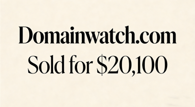Domainwatch.com Sold for $20,100 via GoDaddy