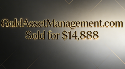 Golden Value, Online Preservation: GoldAssetManagement.com Sold for $14,888