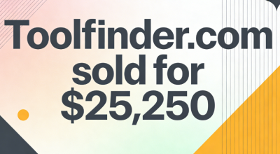 Toolfinder.com sold for $25,250, highlighting the value of general-purpose tool domains