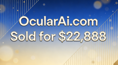 OcularAi.com Sold for $22,888, Aligning with the Artificial Intelligence Sector
