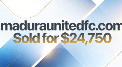 maduraunitedfc.com Sold for $24,750! Sports Brand Domain Gains Recognition Again