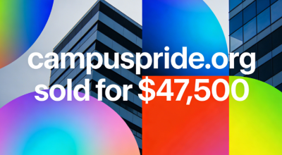 campuspride.org sold for $47,500, perfectly aligning with the mission of the relevant non-profit organization