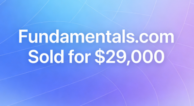 Fundamentals.com Sold for $29,000, Suitable for Business, Education, and Other Fields
