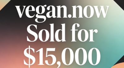 vegan.now Sold for $15,000, Precisely Positioning Itself in the Vegan Market