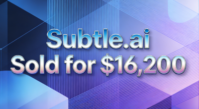 Subtle.ai Changes Hands for $16,200, Demonstrating the Niche Power of AI Domains