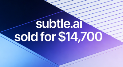 subtle.ai sold for $14,700 through Namecheap