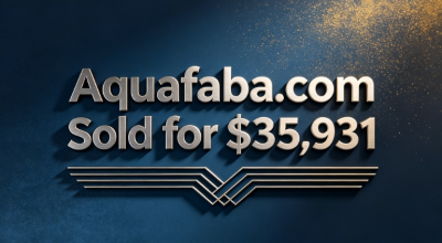 The "Gold" That Was Dumped: Aquafaba.com Sold for $35,931