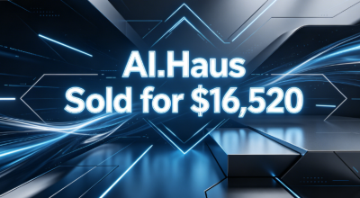 AI.Haus Sold for $16,520: German Craftsmanship in a Domain Name