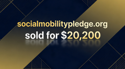 socialmobilitypledge.org was sold for $20,200, catering to the social mobility sector