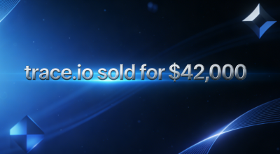The domain name trace.io sold for $42,000, highlighting its precise domain value