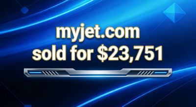 myjet.com Changes Hands for $23,751, Highlighting the Value of Precise Domain Names