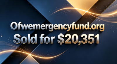 Ofwemergencyfund.org Sold for $20,351 via GoDaddy
