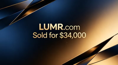 Short Domain Name LUMR.com Sold for $34,000: Brand Value Behind Four Letters