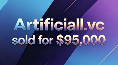 Artificial.vc sold for $95,000, setting a new record for .vc domain name transactions