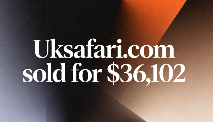 Uksafari.com sold for ,102, inherently evoking a brand association of leisure and exploration